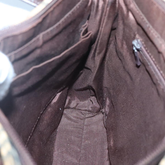 BURBERRY Nova Check Tote Bag Canvas Leather Beige Gold Auth 122113