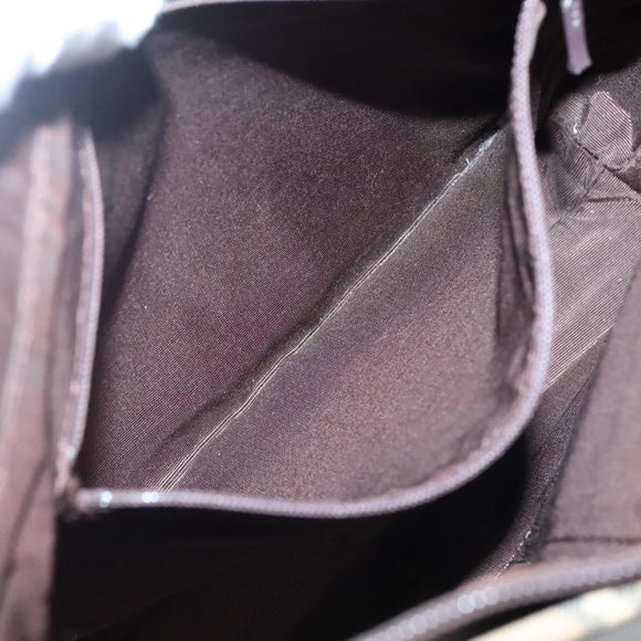 BURBERRY Nova Check Tote Bag Canvas Leather Beige Gold Auth 122113