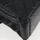 CHANEL Matelasse Shoulder Bag Caviar Skin Black Gold CC Auth 122114-17