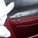 CHANEL Matelasse Shoulder Bag Caviar Skin Black Gold CC Auth 122114-24