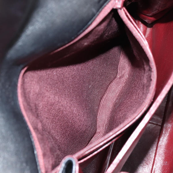 CHANEL Matelasse Shoulder Bag Caviar Skin Black Gold CC Auth 122114