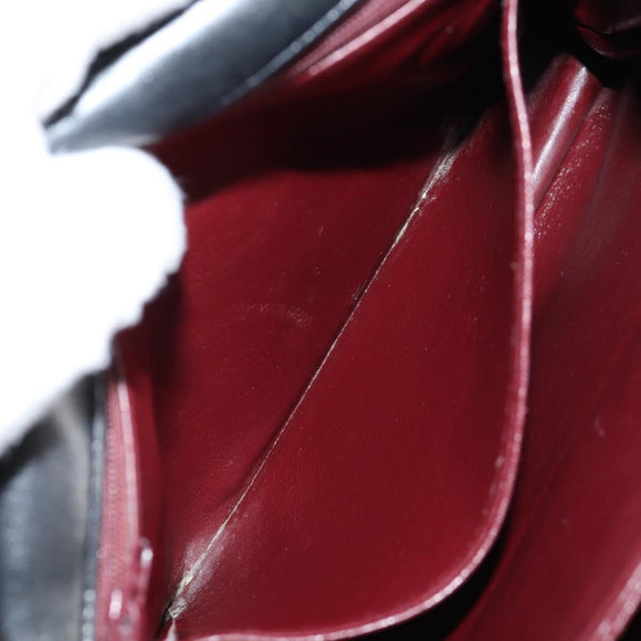 CHANEL Matelasse Shoulder Bag Caviar Skin Black Gold CC Auth 122114