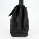 CHANEL Matelasse Shoulder Bag Caviar Skin Black Gold CC Auth 122114-3