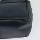 Christian Dior Shoulder Bag Leather Navy Gold Auth 122124-12