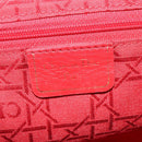 Christian Dior Shoulder Bag Leather Navy Gold Auth 122124-14