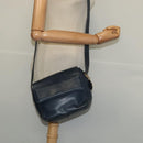 Christian Dior Shoulder Bag Leather Navy Gold Auth 122124-20