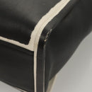 PRADA Hand Bag Leather Black White Auth 122125-16