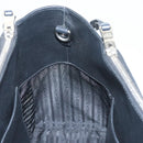 PRADA Hand Bag Leather Black White Auth 122125-20