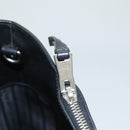 PRADA Hand Bag Leather Black White Auth 122125-21