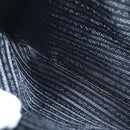 PRADA Hand Bag Leather Black White Auth 122125-24