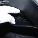 PRADA Hand Bag Leather Black White Auth 122125-26