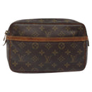 LOUIS VUITTON Monogram Compiegne 23 Clutch Bag M51847 LV Auth 122129-2
