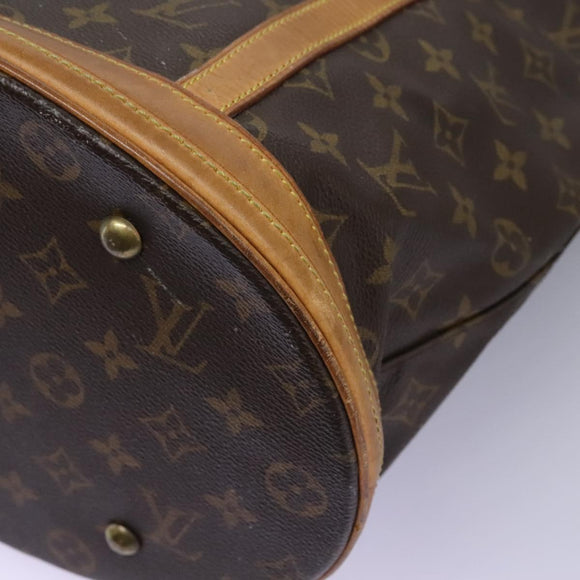LOUIS VUITTON Monogram Bucket GM Shoulder Bag M42236 LV Auth 122132