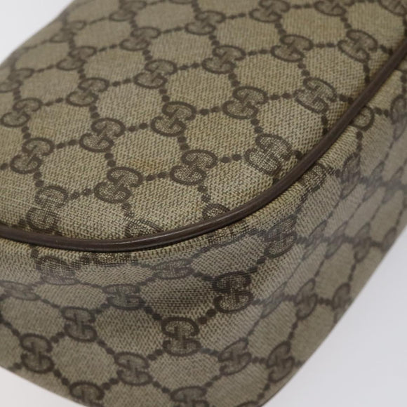 GUCCI GG Supreme Web Sherry Line Shoulder Bag PVC Beige 89 02 032 Auth 122136