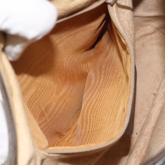 GUCCI GG Supreme Web Sherry Line Shoulder Bag PVC Beige 89 02 032 Auth 122136