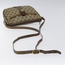 GUCCI GG Supreme Web Sherry Line Shoulder Bag PVC Beige 89 02 032 Auth 122136-7