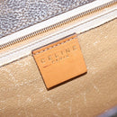 CELINE Macadam Canvas Shoulder Bag PVC Leather Brown Gold Auth 122137-16