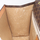 CELINE Macadam Canvas Shoulder Bag PVC Leather Brown Gold Auth 122137-19