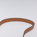 CELINE Macadam Canvas Shoulder Bag PVC Leather Brown Gold Auth 122137-8