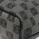 LOEWE Anagram Tote Bag PVC Black Gold Auth 122138-9