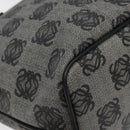 LOEWE Anagram Tote Bag PVC Black Gold Auth 122138-14