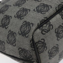 LOEWE Anagram Tote Bag PVC Black Gold Auth 122138-16