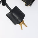 LOEWE Anagram Tote Bag PVC Black Gold Auth 122138-10