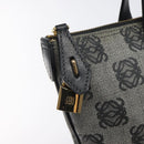 LOEWE Anagram Tote Bag PVC Black Gold Auth 122138-17