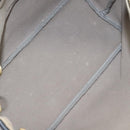 LOEWE Anagram Tote Bag PVC Black Gold Auth 122138-11