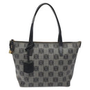 LOEWE Anagram Tote Bag PVC Black Gold Auth 122138-13