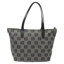 LOEWE Anagram Tote Bag PVC Black Gold Auth 122138-2