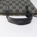 LOEWE Anagram Tote Bag PVC Black Gold Auth 122138-7