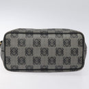 LOEWE Anagram Tote Bag PVC Black Gold Auth 122138-5