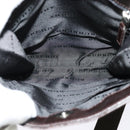 BURBERRY Nova Check Shoulder Bag Canvas Beige Silver Auth 122154-11