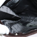 BURBERRY Nova Check Shoulder Bag Canvas Beige Silver Auth 122154-18