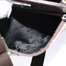 BURBERRY Nova Check Shoulder Bag Canvas Beige Silver Auth 122154-12