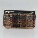 BURBERRY Nova Check Tote Bag Wool Beige Gold Auth 122167-19