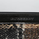 BURBERRY Nova Check Tote Bag Wool Beige Gold Auth 122167-26