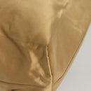 PRADA Tote Bag Satin Champagne Gold Auth 122170-14