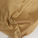 PRADA Tote Bag Satin Champagne Gold Auth 122170-16