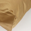 PRADA Tote Bag Satin Champagne Gold Auth 122170-10