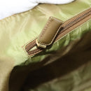 PRADA Tote Bag Satin Champagne Gold Auth 122170-21