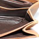 GUCCI Shoulder Bag Leather Brown Gold Auth 122171-18