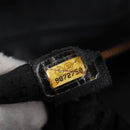 CHANEL Choco Bar Hand Bag Caviar Skin Black Silver gold CC Auth 122199-11