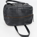 CHANEL Choco Bar Hand Bag Caviar Skin Black Silver gold CC Auth 122199-6