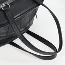 CHANEL Choco Bar Hand Bag Caviar Skin Black Silver gold CC Auth 122199-7