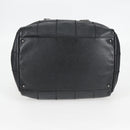 CHANEL Choco Bar Hand Bag Caviar Skin Black Silver gold CC Auth 122199-5