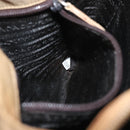 PRADA Chain Shoulder Bag Leather Beige Gold Auth 122203-27