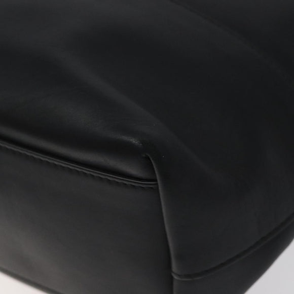 BOTTEGA VENETA Shoulder Bag Leather Black Auth 122220