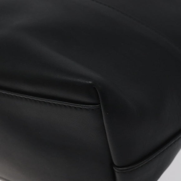 BOTTEGA VENETA Shoulder Bag Leather Black Auth 122220